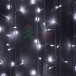 Светодиодный мерцающий занавес 2*1 м, 220V., 200 холодных белых LED ламп, прозрачный ПВХ, Beauty Led (PCL202BL-10-2W)