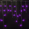 Светодиодная мерцающая бахрома 3*0.5 м., 220V, 112 фиолетовых LED ламп, прозрачный провод, Rich LED (RL-i3*0.5F-T/V)
