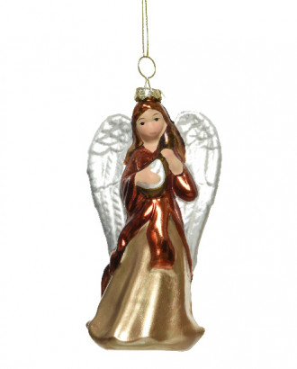 Елочное украшение Ангел 6х6х12 см., пластик, Kaemingk (027766/4) 