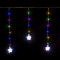 Гирлянда бахрома Звезда 3*0,7*0,5 м., 10 разноцветных LED ламп, прозрачный провод, Winner (m.02.4T.10L-8Star)