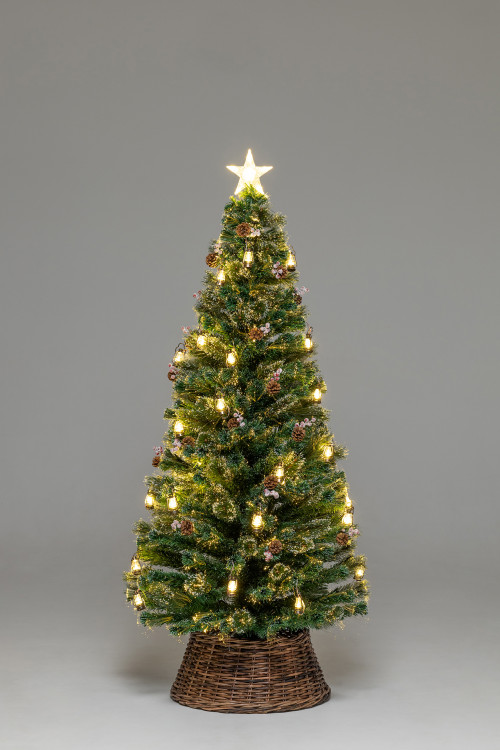 Оптоволоконная елка с LED лампочками Рождественские Огни 180 см., леска+пвх, контроллер (Т2301-180)