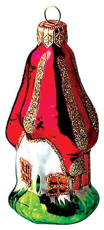 Ёлочное украшение "Домик" h-11 см., в подарочной упаковке, Батик (ФУ-6)