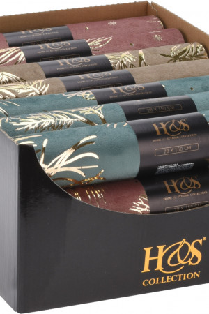 Новогодняя дорожка для стола Сияние Арктики 28*270 см., бирюза, Koopman (767612280/3)