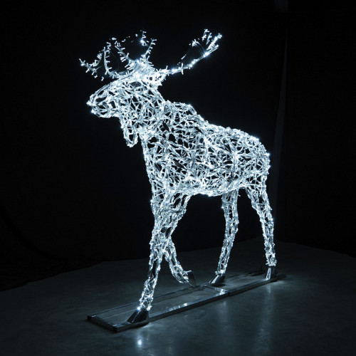 Светодиодная фигура Лось серебряный Premium 2,5 м., Conso (OL185-i91)