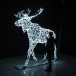 Светодиодная фигура Лось серебряный Premium 2,5 м., Conso (OL185-i91)