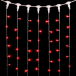 Светодиодный занавес 1*6 м., 600 красных LED ламп, прозрачный провод провод ПВХ, LTC (PCL601-10-2R) в Санкт-Петербурге