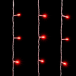 Светодиодный занавес 1*6 м., 600 красных LED ламп, прозрачный провод провод ПВХ, LTC (PCL601-10-2R) в Санкт-Петербурге