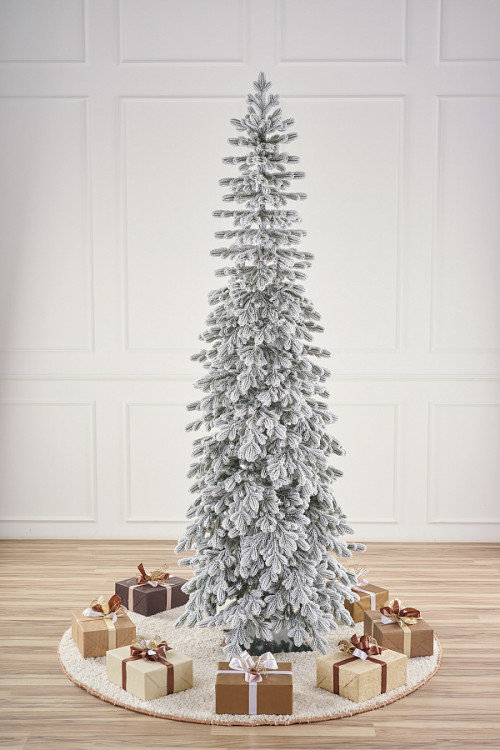Искусственная ель Тикко заснеженная 155 см., 100% Литая хвоя, Max Christmas (ЕЛТКЗ15)
