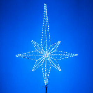 Макушка Роза Ветров 200 см. для елей высотой от 15 до 30 м., синяя, Green Trees (roz-200blue)