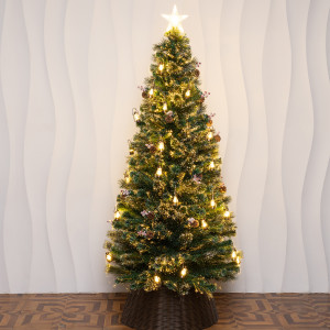 Оптоволоконная елка с LED лампочками Рождественские Огни 210 см., леска+пвх, контроллер (Т2301-210)