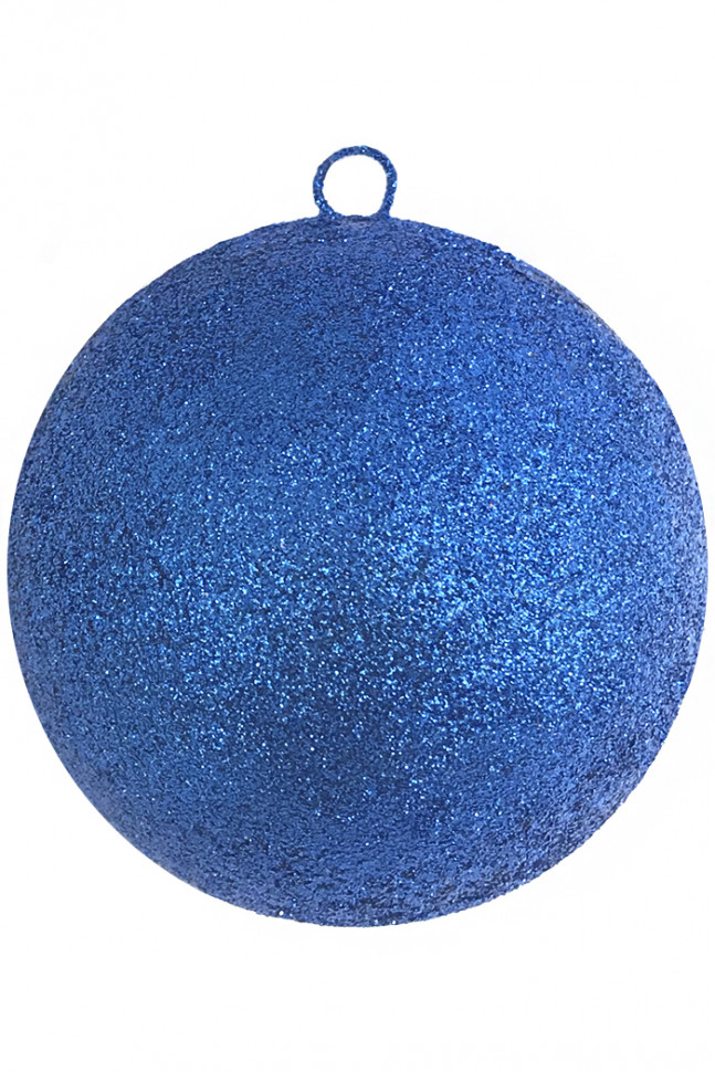 Шар из пенополистирола с блестками Искристый 25 см., синий, ЕлкиТорг (SHI-250BLUE)