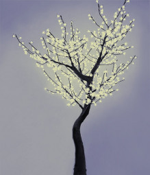 Светодиодная флористика дерево Сакура 2.5 м., 220V, 800 теплых белых LED ламп, черный провод, Beauty Led (S10-250-WW)