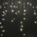 Светодиодная мерцающая бахрома 3*0.9 м., 220V, 144 теплых белых LED ламп, черный провод, Rich LED (RL-i3*0.9F-B/WW)