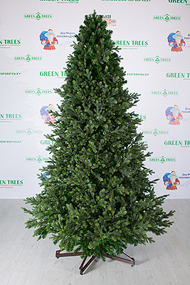 Интерьерная искусственная елка Сказочная Премиум 7 м., ствольная, Литая хвоя+ПВХ, Green Trees (GT7SK)