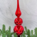 Елочная стеклянная макушка Закат 31 см., красный, Christmas DeLuxe (13170) в Санкт-Петербурге