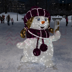 Светодиодная фигура из мишуры Снеговик Фотограф 2.03 м., Conso (3DGR811) 