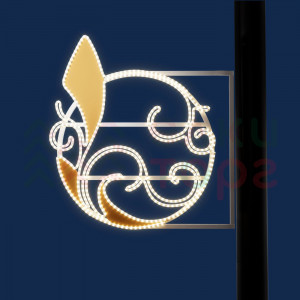 Светодиодная консоль Золотой шар 71*72 см., 220В, Conso (KPF-024-L001)