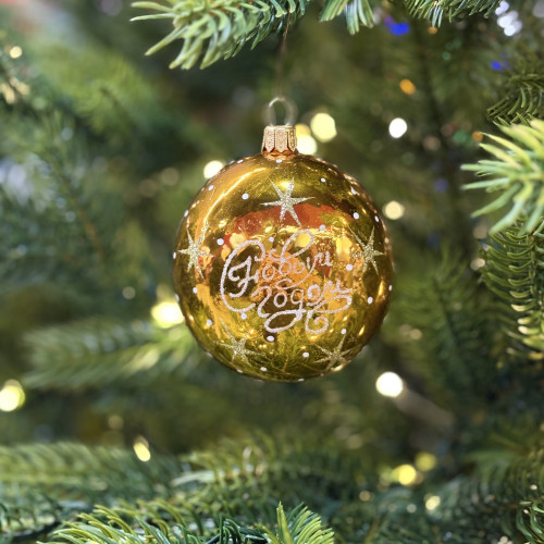 Ёлочное украшение Лошадка 90 мм., золотой, стекло, Ёлочка (С1151/1)