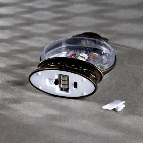 Светодиодный фонарь Снеговик 9×13×3.5 см., пластик, батарейки AG13х3, Luazon Lighting (7599711)