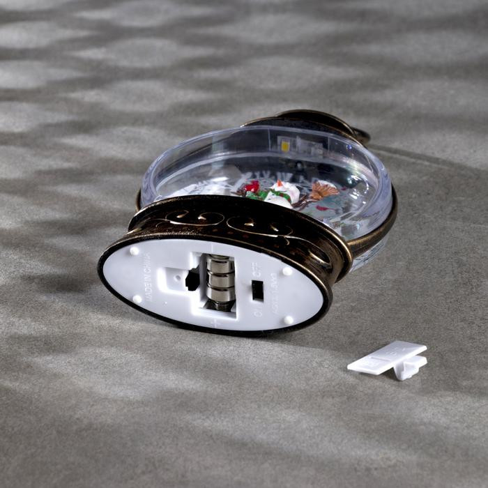 Светодиодный фонарь Снеговик 9×13×3.5 см., пластик, батарейки AG13х3, Luazon Lighting (7599711)
