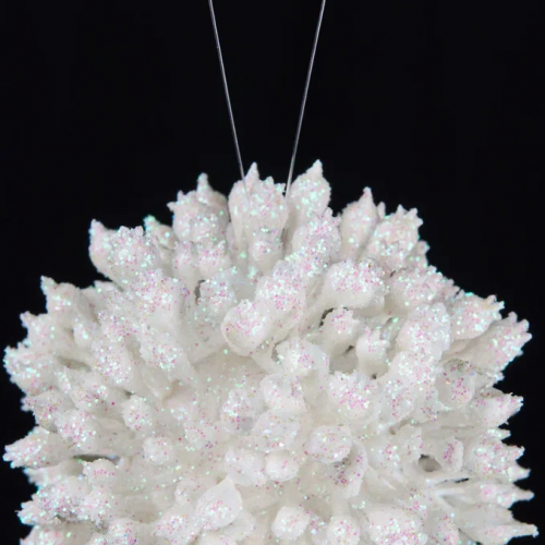 Винтажный шар Сокровища Посейдона, Коралл 13 см., пенополистирол,  Christmas DeLuxe (88884) 