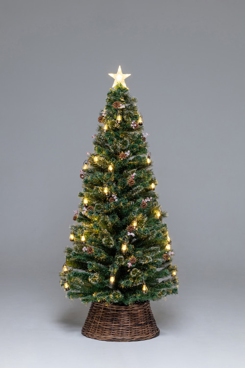 Оптоволоконная елка с LED лампочками Рождественские Огни 240 см., леска+пвх, контроллер (Т2301-240)