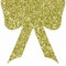 Бантик из пенофлекса с блестками 150 мм., золото, ПромЕлка (Б1-150GOLD)