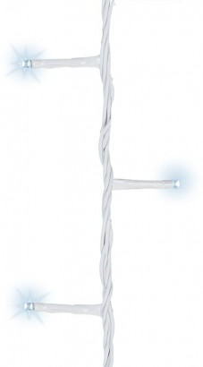 Светодиодная гирлянда с контроллером 18 м, 220V., 240 белых и холодных белых LED ламп, белый ПВХ, Kaemingk (494154)