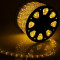 Дюралайт круглый направленный диаметр 13 мм., 220V., желтые LED лампы, бухта 100 м, Beauty Led (F3-R2-220V-Y)