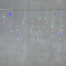Светодиодная бахрома с колпачком 3,1*0,5 м., 120 разноцветных LED ламп, мерцание, прозрачный провод ПВХ, IP65, LTC (PIL120BLWCAP-10-2M)