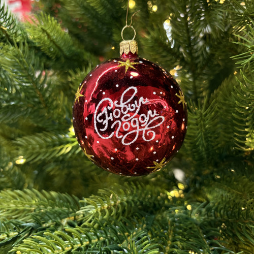 Ёлочное украшение Лошадка 90 мм., красный, стекло, Ёлочка (С1151/2)