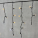 Светодиодная бахрома 3,1*0,5 м., 150 теплых белых LED ламп, мерцание, черный провод ПВХ, LTC (PIL150BLW-11-2WW) в Санкт-Петербурге