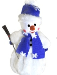 Кукла &quot;Снеговик с метлой&quot; под елку, 40 см (с ёмкостью для конфет) (БС-2207)