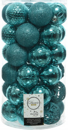 Набор пластиковых шаров Королевский 60 мм, бирюзовый, 37 шт, Kaemingk (020835)