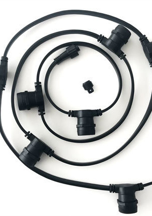 Световое украшение Белт-лайт 50 м., 220V, 125 ламп, чёрный провод, Rich LED (RL-BL2-50M-125-B)