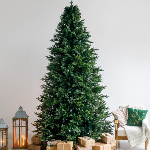 Интерьерная искусственная елка Сказочная Премиум 8 м., ствольная, Литая хвоя+ПВХ, Green Trees (GT8SK)