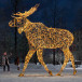 Светодиодная фигура Лось золотой Premium 4,3 м., Conso (OL321)