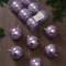 Набор пластиковых шаров Анет 80 мм., лиловый перламутр, 6 шт., ЕлкиТорг (150314)