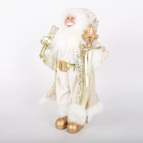Дед Мороз Королевский в золотом наряде 30 см., ЕлкиТорг (ZS-S-21838-12)