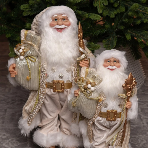 Дед Мороз Королевский в золотом наряде 30 см., ЕлкиТорг (ZS-S-21838-12)