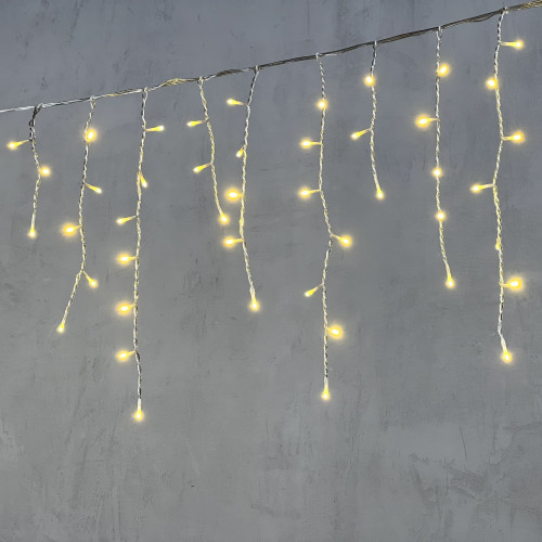 Светодиодная бахрома 3*0,5 м., 150 шампань LED ламп, силиконовый прозрачный провод, Beauty Led (ECC150-10-2CH) в Санкт-Петербурге