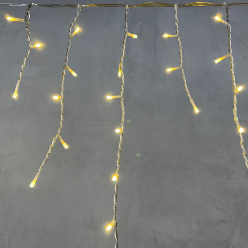 Светодиодная бахрома 3*0,5 м., 150 шампань LED ламп, силиконовый прозрачный провод, Beauty Led (ECC150-10-2CH) в Санкт-Петербурге