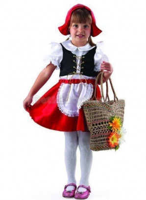 Карнавальный костюм Красная шапочка, текстиль