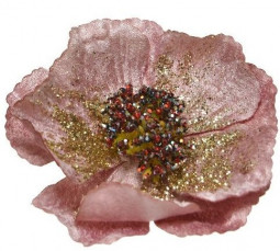 Декоративный цветок Фиалка велюр нежно-розовый 11*4 см, Kaemingk (629336/1) 