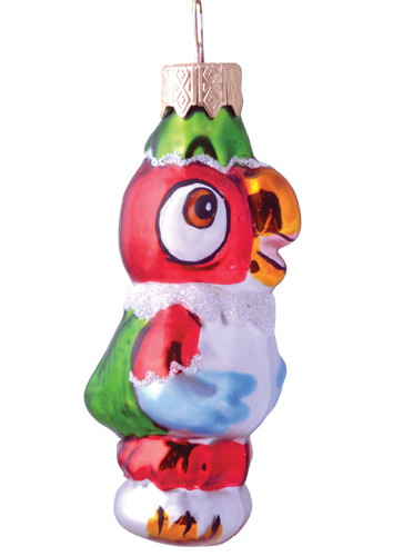ФУ-432 Ёлочное украшение Попугай Кеша 9 см., Коломеев