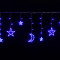 Гирлянда Бахрома Млечный путь 2,5*0,95*0,55 м., 138 синих LED ламп, прозрачный провод, контроллер, Winner Light (B.02.5Т.138.L+)