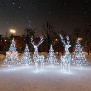 Комплект светодиодных фигур Олени в лесу 6 шт., Conso (OL164)