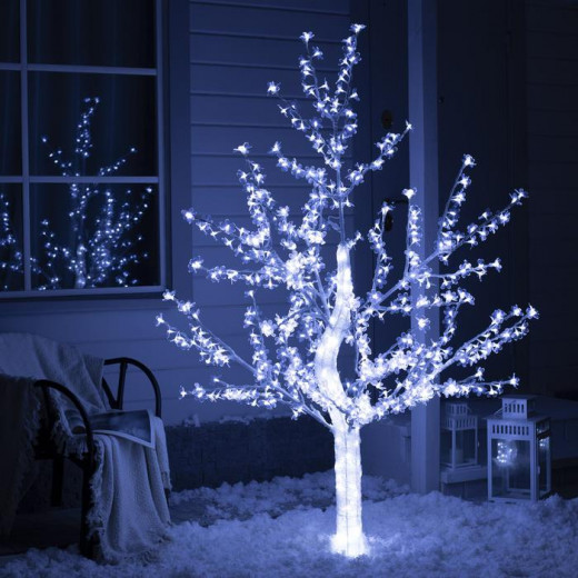 Светодиодное дерево Акриловое 1.8 м., 768 холодных LED, пост.свечение, 220 В, Luazon Lighting (2317314) — 