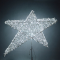 Макушка Гагаринская звезда из стекло-нити 50 см. для елей высотой от 5 до 10 м., белая, Green Trees (gag-sn-50white)