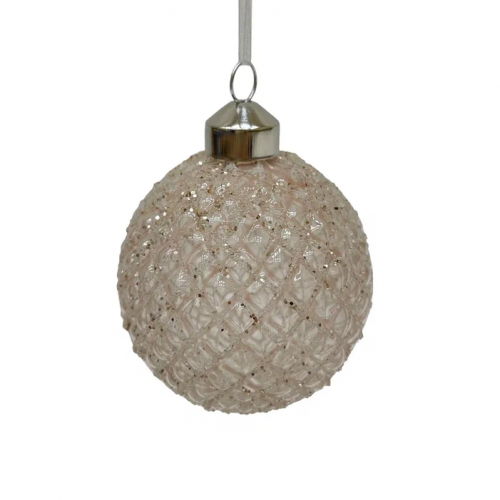 Набор винтажных стеклянных шаров Дворцовые тайны 80 мм., шампань, 9 шт., Christmas DeLuxe (13040)